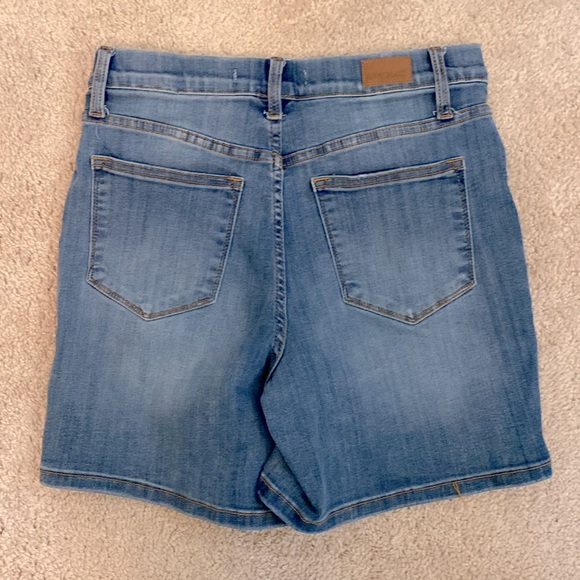 Judy Blue Mazie Pull On High Waist Blue Denim Jean Shorts Women's Size‎ M - Picture 5 of 8